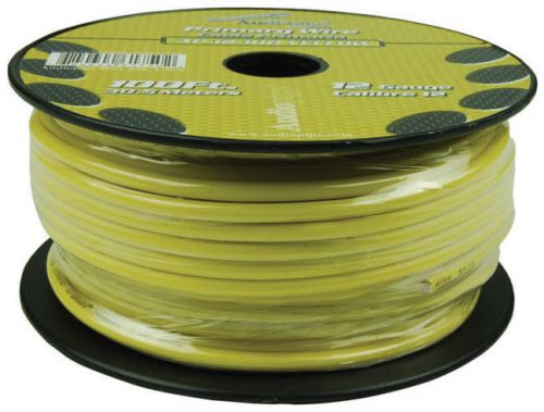 12 gauge 100ft primary wire yellow audiopipe ap12100yw wire