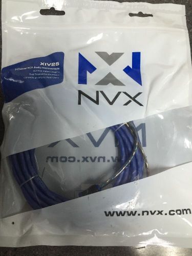 New! nvx xiv25 5m (16.40 ft) 2-channel rca audio interconnect cable