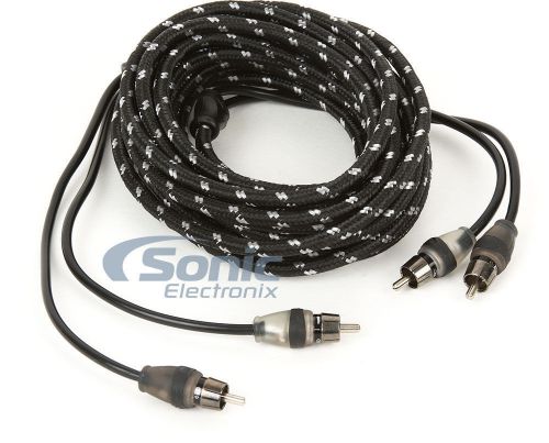 Rockford fosgate rfit-20 20 ft 2-channel dual twist rca interconnect cable