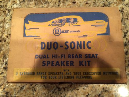 Vintage duo-sonic dual hi-fi rear speaker kit