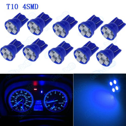 10pc t10 blue led light bulbs for car instrument panel speedo odometer gauges xb