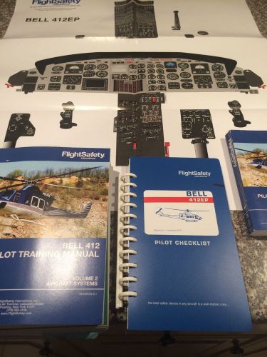 Bell 412 pilot training manual,  vol.1,vol. 2 aircraft systems, pilot checklist
