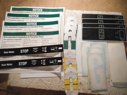 John deere decals / safty stickers (not sure what equipment is goes to) - new
