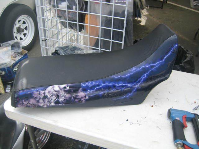 Yamaha banshee skull pile seat cover  #ghg5993scblck6993