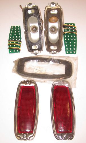 Original tailights 1947 chevy pair glass lens led kit pair(2) hot rod