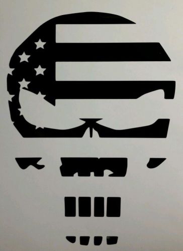 Punisher skull american flag decal sticker vinyl 2nd amendment gun rights usa