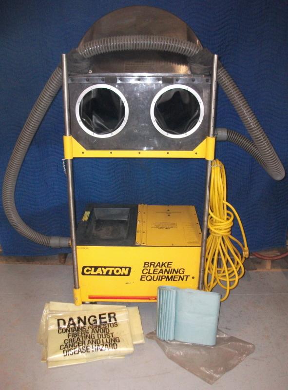 Clayton bce 1500, brake cleaning, vacuum, hepa, dust enclosure
