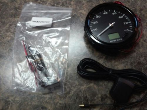 Speedhut 4-1/2&#034; gps speedometer 80mph black