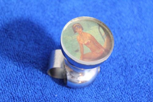 Vintage rainbow plastics pin up girl spinner suicide knob accessory steering