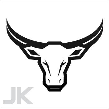 Decal stickers bull taurus head farm ranch cow bulls beef 0502 ka26a