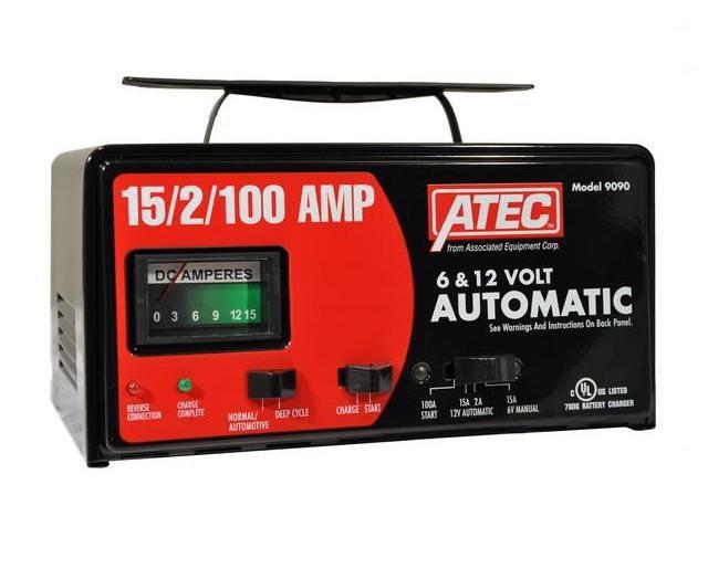 Atec 6/12v - 15/2a automotive charger w/engine starter ae9090 -free shipping