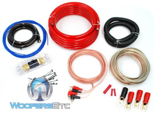 0 gauge pro complete amp subwoofer wire anl fuse rca amplifier wiring kit o ga