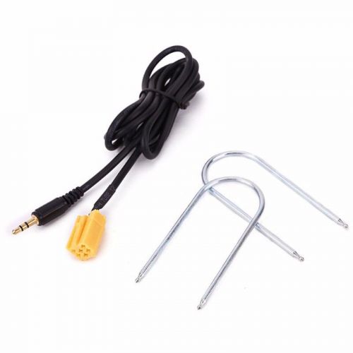Car aux-in adapter 3.5mm jack cable with radio tool for fiat grande punto alfa