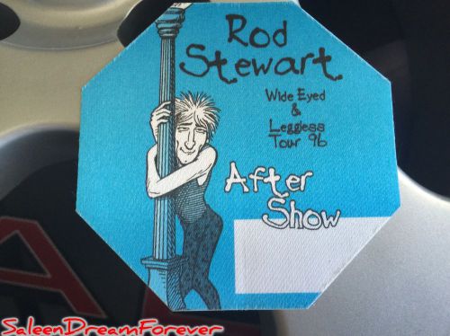 Rod stewart wide eyed &amp; leggless music tour after show sticker decal frm 1996