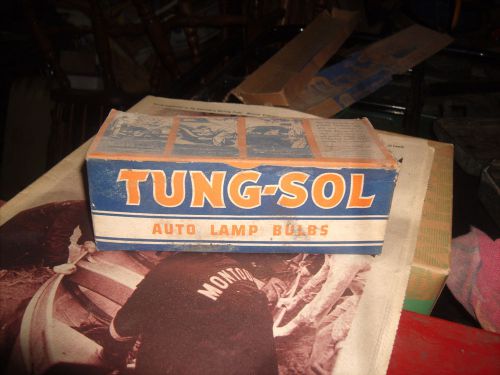 Vintage 6 &amp; 8 volt headlight bulbs, tung-sol 2330 nos box of 10