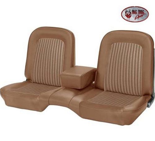 1968 ford mustang front bench seat upholstery saddle made by tmi