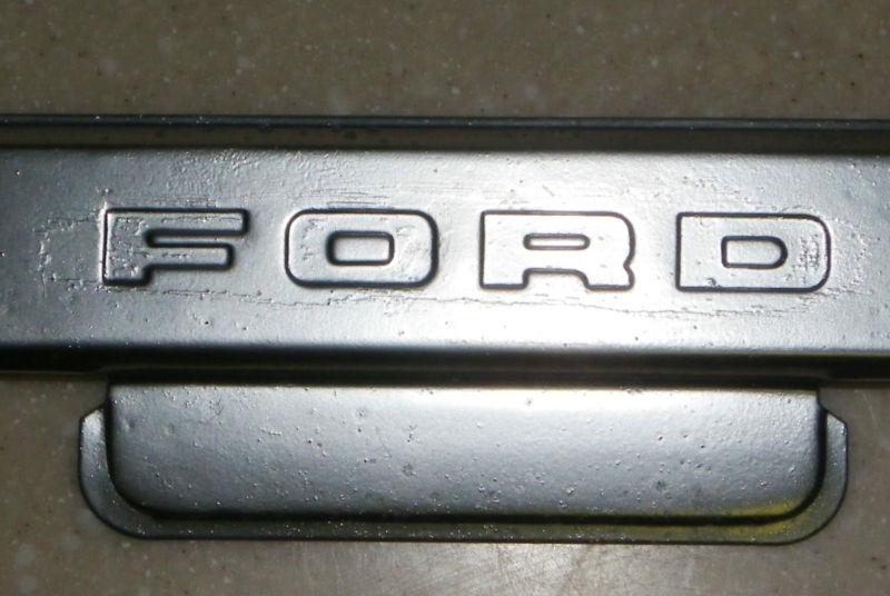 1951 - 1952 ford truck radio delete plate dash emblem