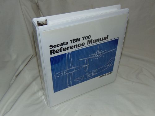 Simcom socata tbm 700 reference manual... 1/03 revision 1