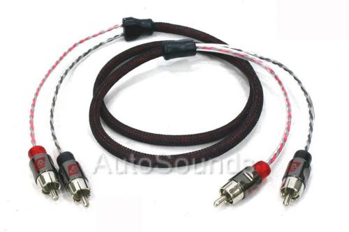 Cerwin vega crs3 dual twisted 2-channel rca interconnect cables 3 feet new