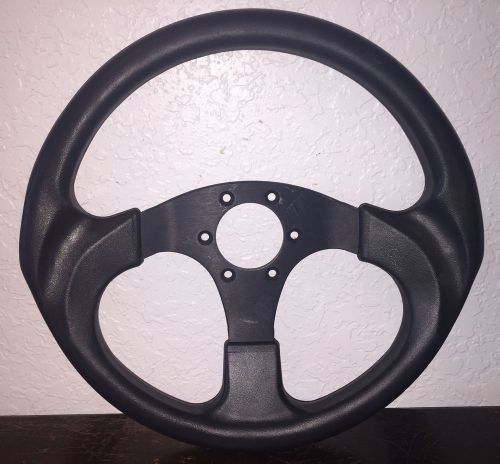 Dino - black - 3 spoke marine steering wheel - made in italy - # dsw516164