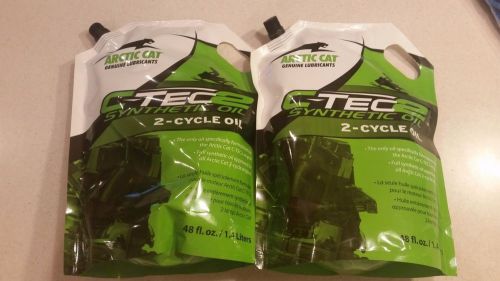 Arctic cat oem 2-cycle synthetic injector oil c-tec2 48oz pouch 6639-520