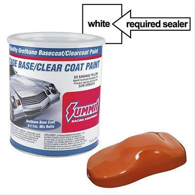 Summit racing paint 2-stage base coat urethane orange pearl 1 gallon each