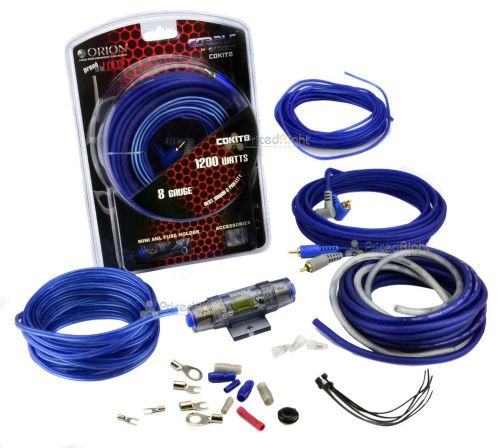 8 gauge amp kit amplifier install wiring complete 8 ga installation cables 1200w