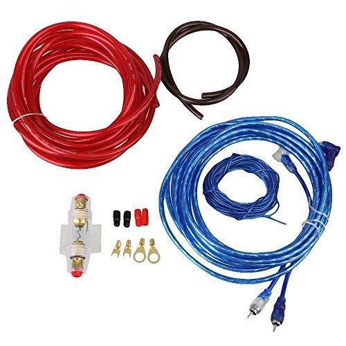Baifm car amplifier audio power cable subwoofer wiring installation kit with