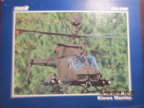 Oh-58d bell kiowa warrior helicopter photo / spec sheet card free shipping