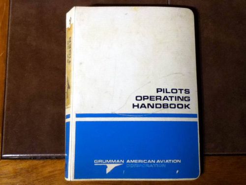 Grumman american  aa-5b tiger pilot&#039;s operating manual
