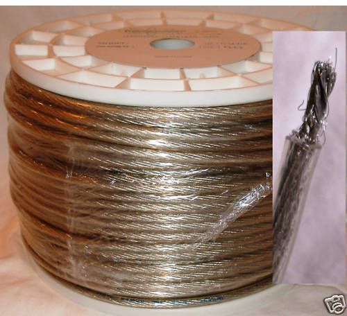 New 10 gauge 500&#039; feet power/ground cable 100% copper high performance silver