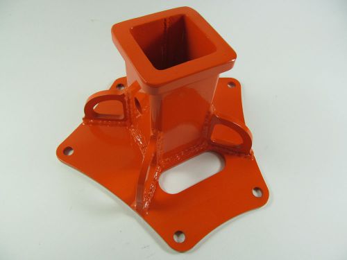 Trailer receiver hitch tow hook frame support polaris rzr xp 900 orange madness