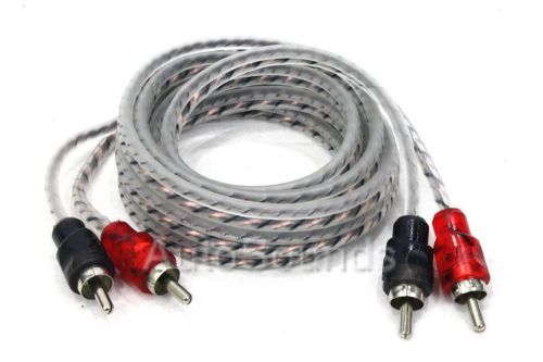 Cerwin vega crh6 twisted 2-channel rca interconnect cables 6 feet new