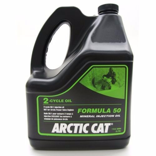 Arctic cat formula 50 2-stroke snowmobile injection oil - 1 gallon - 5639-476