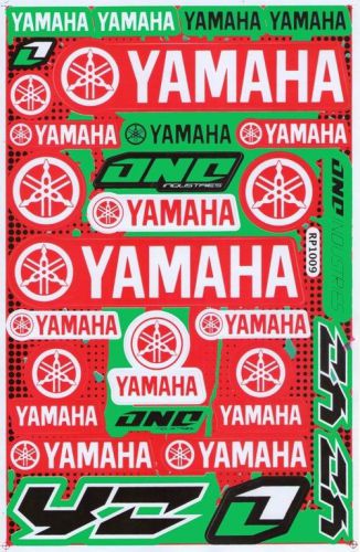 New yamaha motocross moto gp atv racing stickers/decals 1 sheet. (st14)