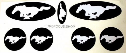 2005-2011 ford focus 2 (eu version) and mondeo mk4 mustang logo sticker set