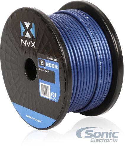 Nvx xw8bl200 200 ft. of blue envyflex 8-gauge power/ground wire cable