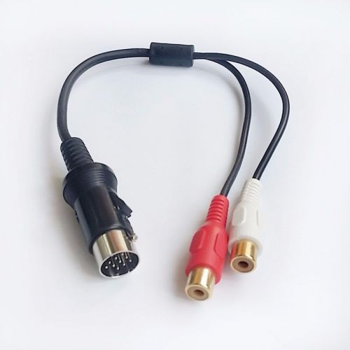 Car audio rca cable aux input adaptor for kenwood radio 13pin plug