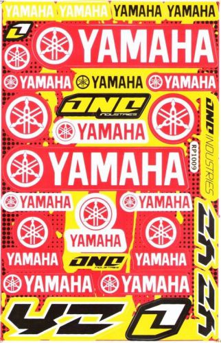 New yamaha motocross moto gp atv racing stickers/decals 1 sheet. (st13)