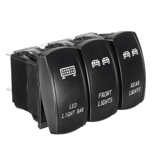 3x front &amp; rear &amp; led light bar switch for utvpolaris rzr 4 xp 900 1000 ranger j