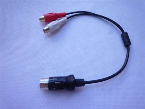 Kenwood ca-c1aux aux rca 13-pin audio input adapter cable ipod mp3 xm