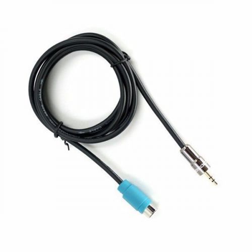 Radio 3.5mm jack aux input cable adaptor for alpine kce-236b for iphone 5 6 6s