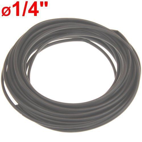 50 ft Ø1/4&#034; heat shrink tubing wire wrap black polyolefin 2:1 shrink ratio