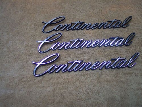 1975 and up continentals and mark 4 and later continental emblems used