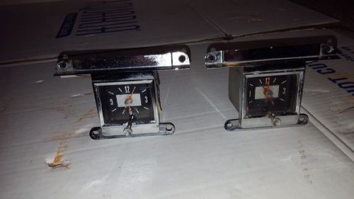 Pair of 1966 ford galaxie 500 dash clock c6af-15000, one with light.