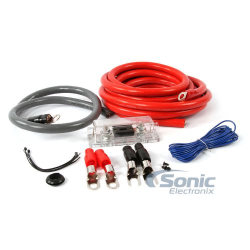 Truconnex tc4kit-0 1/0 gauge awg cca amplifier wiring kit for system up to 1500w