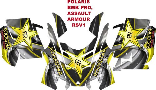 Polaris rmk pro, assault  decal wrap kit 05-15 armour rsv1