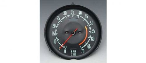 Corvette tachometer, 5300 rpm red line, 1968