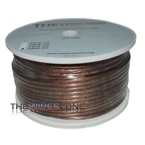 The wires zone pw8b-250 high performance black 8 gauge 250 feet power cable wire