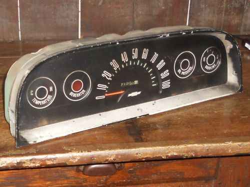1960 61 62 63 gauge cluster chevrolet truck speedometer chevy c10 c20 c30 c-10